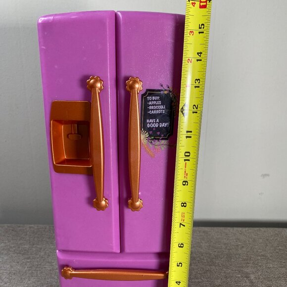 Our Generation Gourmet Kitchen Purple Refrigerator For 18" Dolls NO ACCESSORIES - Picture 12 of 14